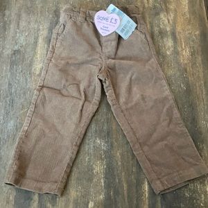 12-18 month boy brown corduroy pants